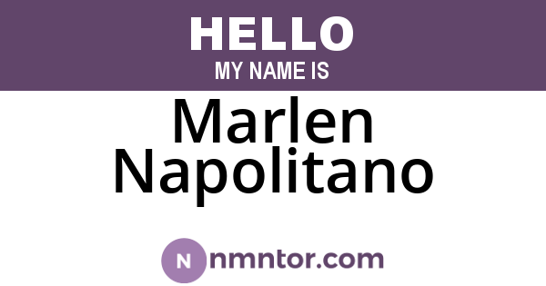 Marlen Napolitano
