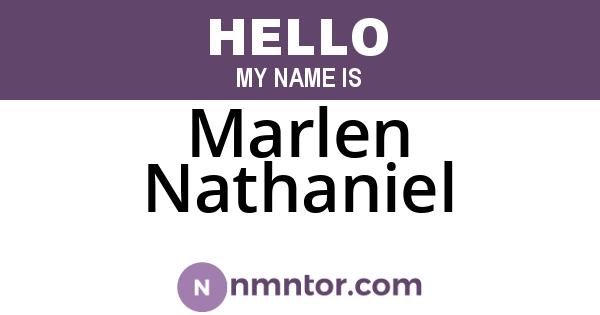 Marlen Nathaniel