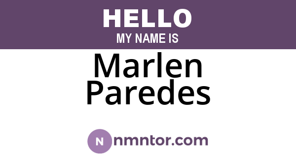 Marlen Paredes