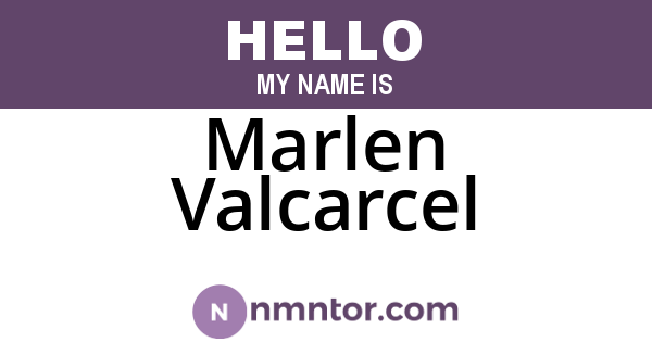 Marlen Valcarcel