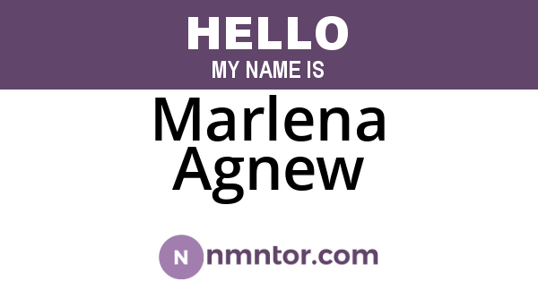 Marlena Agnew