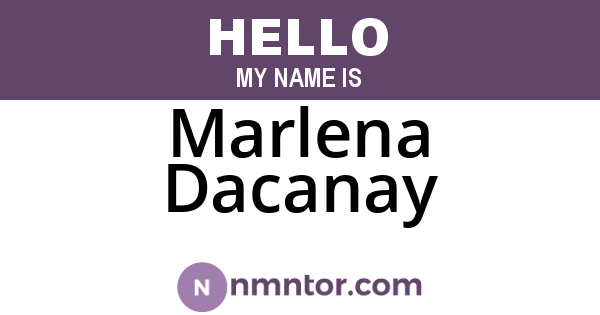 Marlena Dacanay