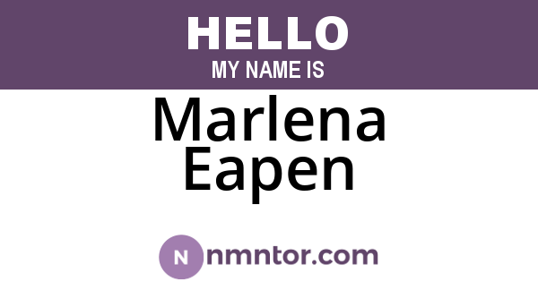 Marlena Eapen