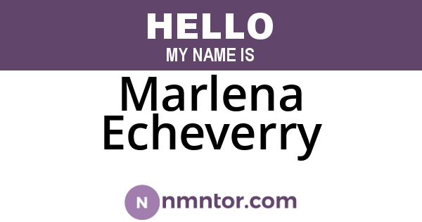 Marlena Echeverry