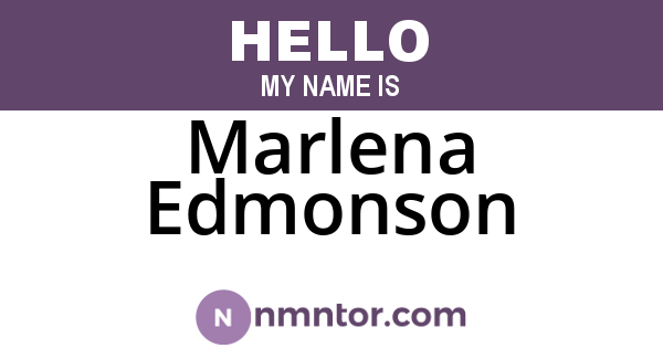 Marlena Edmonson