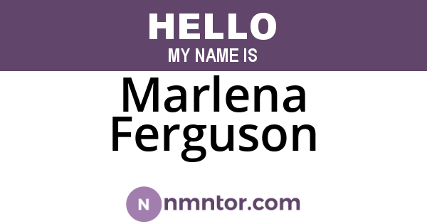 Marlena Ferguson