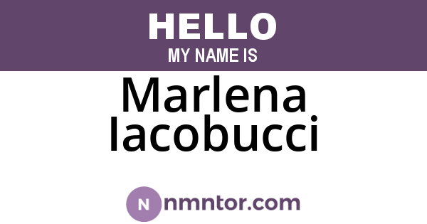 Marlena Iacobucci
