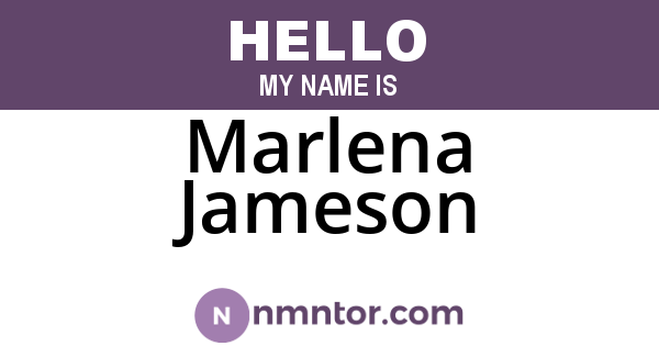 Marlena Jameson