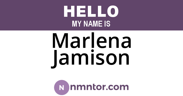 Marlena Jamison