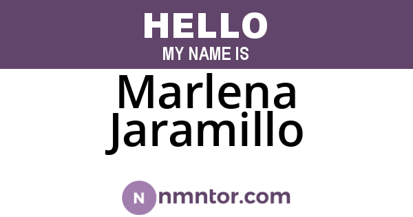 Marlena Jaramillo