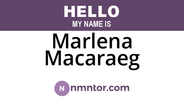 Marlena Macaraeg
