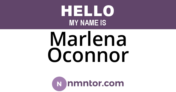 Marlena Oconnor