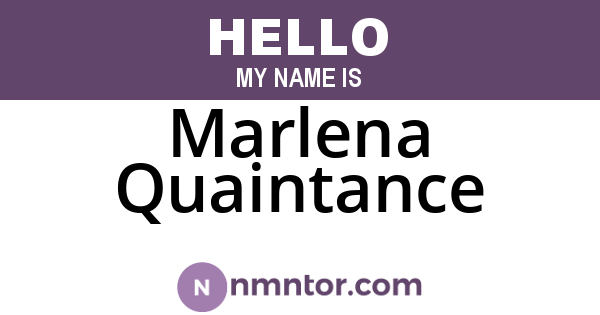 Marlena Quaintance