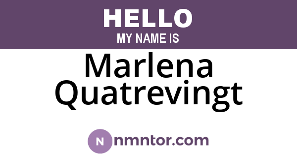 Marlena Quatrevingt