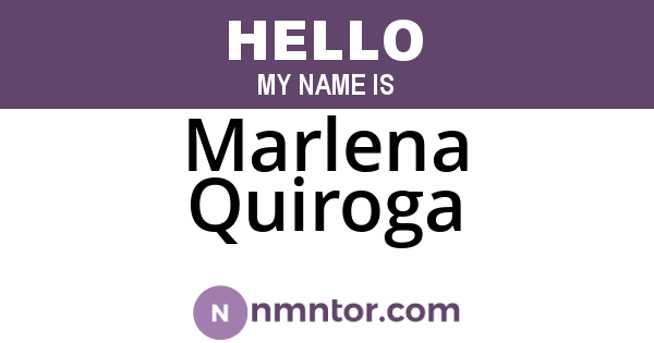 Marlena Quiroga