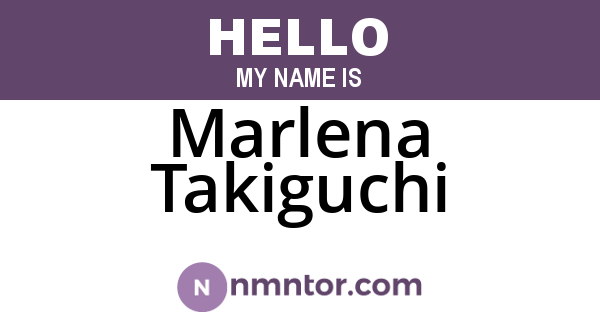 Marlena Takiguchi