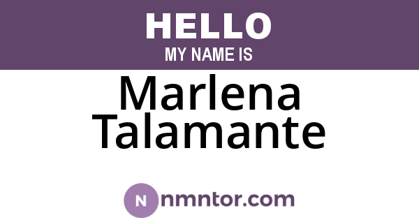Marlena Talamante