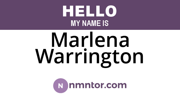 Marlena Warrington
