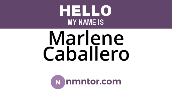 Marlene Caballero