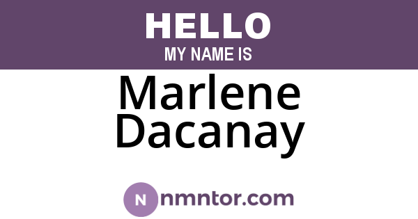 Marlene Dacanay