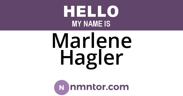 Marlene Hagler