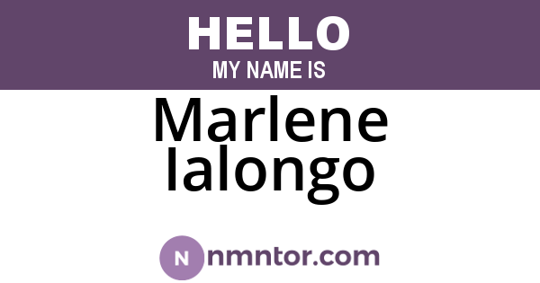Marlene Ialongo