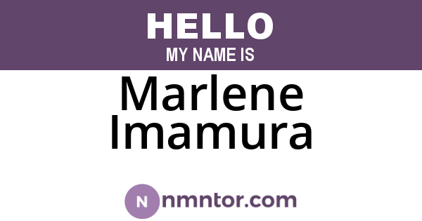 Marlene Imamura