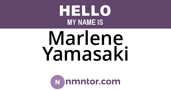 Marlene Yamasaki