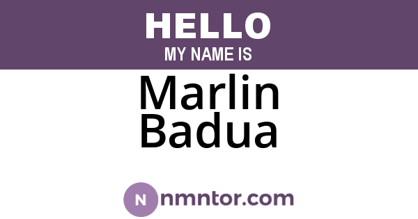 Marlin Badua