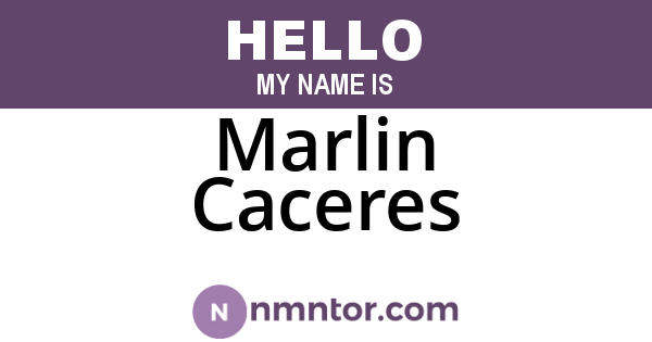 Marlin Caceres