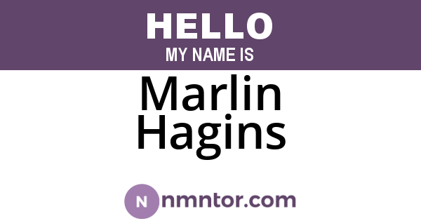 Marlin Hagins