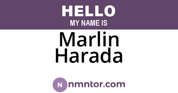 Marlin Harada