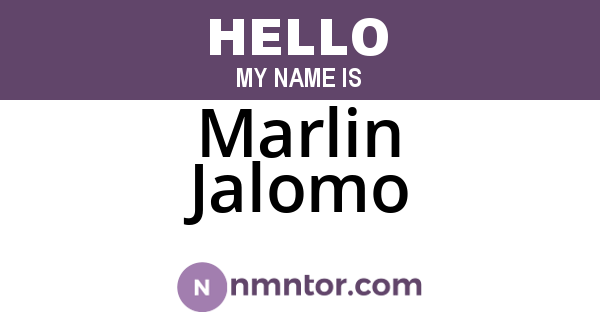 Marlin Jalomo