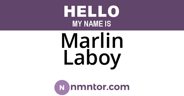 Marlin Laboy