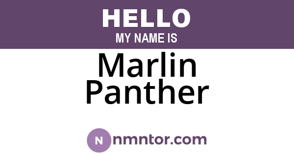 Marlin Panther