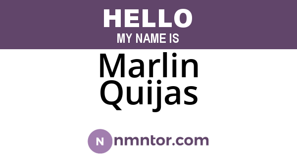 Marlin Quijas