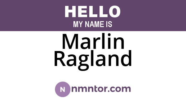 Marlin Ragland