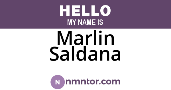 Marlin Saldana