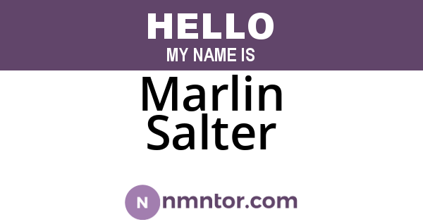Marlin Salter