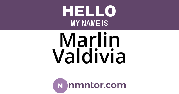 Marlin Valdivia