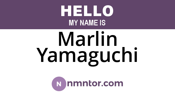 Marlin Yamaguchi