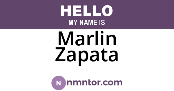 Marlin Zapata