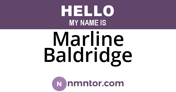 Marline Baldridge