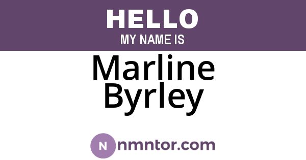 Marline Byrley