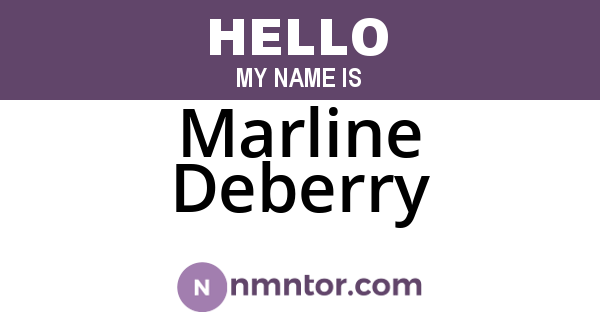 Marline Deberry
