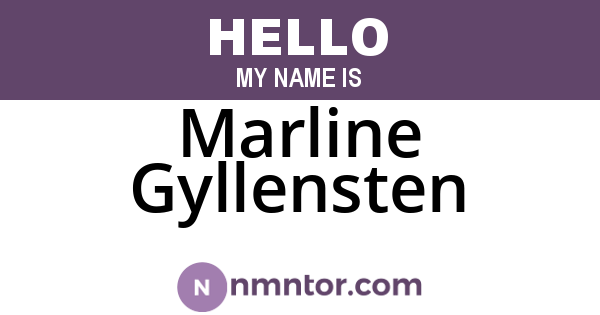 Marline Gyllensten
