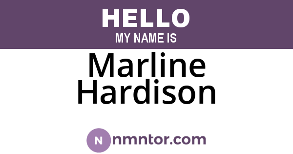 Marline Hardison