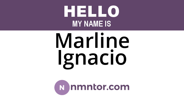 Marline Ignacio
