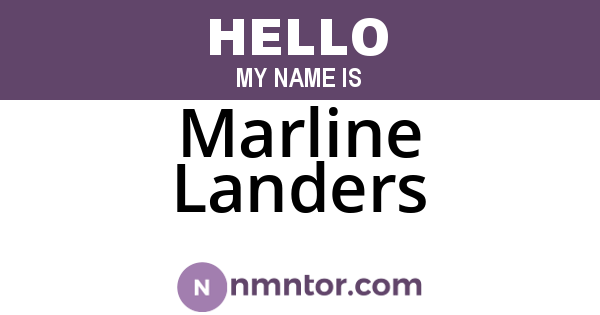 Marline Landers