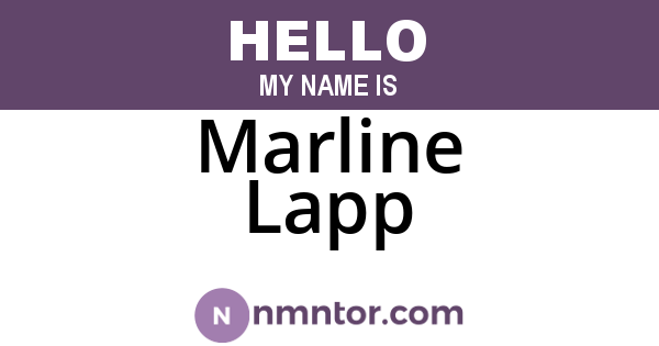 Marline Lapp
